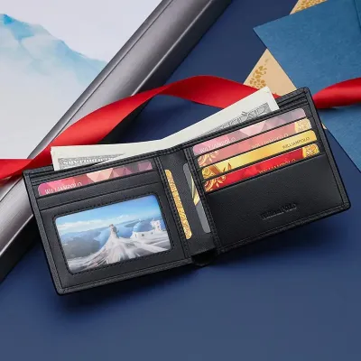 TOP LAYER COWHIDE CASUAL MULTIFUNCTIONAL WALLET
